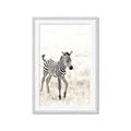 Picture of Summer Zebra _GroupedProduct_Rectangle_Portrait_Mini_ _GroupedProduct_Rectangle_Portrait_Framed_Matted_