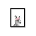Picture of Kangaroo with floral _GroupedProduct_Rectangle_Portrait_Mini_ _GroupedProduct_Rectangle_Portrait_Framed_Matted_