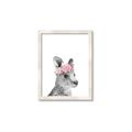Picture of Kangaroo with floral _GroupedProduct_Rectangle_Portrait_Mini_ _GroupedProduct_Rectangle_Portrait_Framed_Matted_