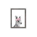 Picture of Kangaroo with floral _GroupedProduct_Rectangle_Portrait_Mini_ _GroupedProduct_Rectangle_Portrait_Framed_Matted_