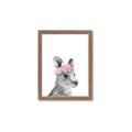 Picture of Kangaroo with floral _GroupedProduct_Rectangle_Portrait_Mini_ _GroupedProduct_Rectangle_Portrait_Framed_Matted_