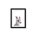 Picture of Kangaroo with floral _GroupedProduct_Rectangle_Portrait_Mini_ _GroupedProduct_Rectangle_Portrait_Framed_Matted_