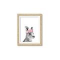 Picture of Kangaroo with floral _GroupedProduct_Rectangle_Portrait_Mini_ _GroupedProduct_Rectangle_Portrait_Framed_Matted_