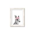 Picture of Kangaroo with floral _GroupedProduct_Rectangle_Portrait_Mini_ _GroupedProduct_Rectangle_Portrait_Framed_Matted_