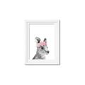 Picture of Kangaroo with floral _GroupedProduct_Rectangle_Portrait_Mini_ _GroupedProduct_Rectangle_Portrait_Framed_Matted_