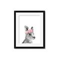 Picture of Kangaroo with floral _GroupedProduct_Rectangle_Portrait_Mini_ _GroupedProduct_Rectangle_Portrait_Framed_Matted_