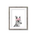 Picture of Kangaroo with floral _GroupedProduct_Rectangle_Portrait_Mini_ _GroupedProduct_Rectangle_Portrait_Framed_Matted_