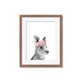 Picture of Kangaroo with floral _GroupedProduct_Rectangle_Portrait_Mini_ _GroupedProduct_Rectangle_Portrait_Framed_Matted_