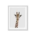 Picture of Baby Giraffe _GroupedProduct_Rectangle_Portrait_Mini_ _GroupedProduct_Rectangle_Portrait_Framed_Matted_