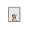 Picture of Baby Lion _GroupedProduct_Rectangle_Portrait_Mini_ _GroupedProduct_Rectangle_Portrait_Framed_Matted_