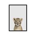 Picture of Baby Lion _GroupedProduct_Rectangle_Portrait_Mini_ _GroupedProduct_Rectangle_Portrait_Framed_Matted_