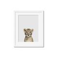 Picture of Baby Lion _GroupedProduct_Rectangle_Portrait_Mini_ _GroupedProduct_Rectangle_Portrait_Framed_Matted_