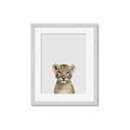 Picture of Baby Lion _GroupedProduct_Rectangle_Portrait_Mini_ _GroupedProduct_Rectangle_Portrait_Framed_Matted_