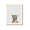 Picture of Baby Lion _GroupedProduct_Rectangle_Portrait_Mini_ _GroupedProduct_Rectangle_Portrait_Framed_Matted_