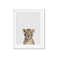 Picture of Baby Lion _GroupedProduct_Rectangle_Portrait_Mini_ _GroupedProduct_Rectangle_Portrait_Framed_Matted_