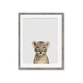 Picture of Baby Lion _GroupedProduct_Rectangle_Portrait_Mini_ _GroupedProduct_Rectangle_Portrait_Framed_Matted_