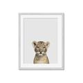 Picture of Baby Lion _GroupedProduct_Rectangle_Portrait_Mini_ _GroupedProduct_Rectangle_Portrait_Framed_Matted_