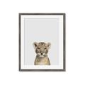 Picture of Baby Lion _GroupedProduct_Rectangle_Portrait_Mini_ _GroupedProduct_Rectangle_Portrait_Framed_Matted_
