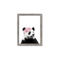Picture of Flower Crown Panda _GroupedProduct_Rectangle_Portrait_Mini_ _GroupedProduct_Rectangle_Portrait_Framed_Matted_