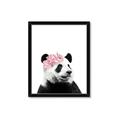 Picture of Flower Crown Panda _GroupedProduct_Rectangle_Portrait_Mini_ _GroupedProduct_Rectangle_Portrait_Framed_Matted_