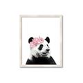 Picture of Flower Crown Panda _GroupedProduct_Rectangle_Portrait_Mini_ _GroupedProduct_Rectangle_Portrait_Framed_Matted_