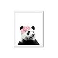 Picture of Flower Crown Panda _GroupedProduct_Rectangle_Portrait_Mini_ _GroupedProduct_Rectangle_Portrait_Framed_Matted_