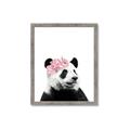 Picture of Flower Crown Panda _GroupedProduct_Rectangle_Portrait_Mini_ _GroupedProduct_Rectangle_Portrait_Framed_Matted_