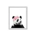 Picture of Flower Crown Panda _GroupedProduct_Rectangle_Portrait_Mini_ _GroupedProduct_Rectangle_Portrait_Framed_Matted_