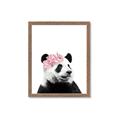 Picture of Flower Crown Panda _GroupedProduct_Rectangle_Portrait_Mini_ _GroupedProduct_Rectangle_Portrait_Framed_Matted_