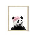 Picture of Flower Crown Panda _GroupedProduct_Rectangle_Portrait_Mini_ _GroupedProduct_Rectangle_Portrait_Framed_Matted_