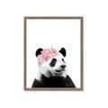 Picture of Flower Crown Panda _GroupedProduct_Rectangle_Portrait_Mini_ _GroupedProduct_Rectangle_Portrait_Framed_Matted_