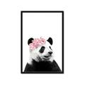 Picture of Flower Crown Panda _GroupedProduct_Rectangle_Portrait_Mini_ _GroupedProduct_Rectangle_Portrait_Framed_Matted_