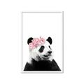Picture of Flower Crown Panda _GroupedProduct_Rectangle_Portrait_Mini_ _GroupedProduct_Rectangle_Portrait_Framed_Matted_
