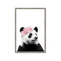 Picture of Flower Crown Panda _GroupedProduct_Rectangle_Portrait_Mini_ _GroupedProduct_Rectangle_Portrait_Framed_Matted_