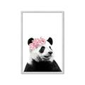 Picture of Flower Crown Panda _GroupedProduct_Rectangle_Portrait_Mini_ _GroupedProduct_Rectangle_Portrait_Framed_Matted_