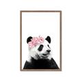 Picture of Flower Crown Panda _GroupedProduct_Rectangle_Portrait_Mini_ _GroupedProduct_Rectangle_Portrait_Framed_Matted_
