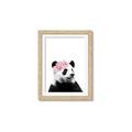 Picture of Flower Crown Panda _GroupedProduct_Rectangle_Portrait_Mini_ _GroupedProduct_Rectangle_Portrait_Framed_Matted_