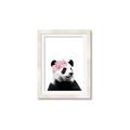 Picture of Flower Crown Panda _GroupedProduct_Rectangle_Portrait_Mini_ _GroupedProduct_Rectangle_Portrait_Framed_Matted_