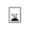 Picture of Flower Crown Panda _GroupedProduct_Rectangle_Portrait_Mini_ _GroupedProduct_Rectangle_Portrait_Framed_Matted_