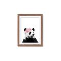 Picture of Flower Crown Panda _GroupedProduct_Rectangle_Portrait_Mini_ _GroupedProduct_Rectangle_Portrait_Framed_Matted_