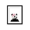 Picture of Flower Crown Panda _GroupedProduct_Rectangle_Portrait_Mini_ _GroupedProduct_Rectangle_Portrait_Framed_Matted_