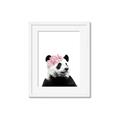 Picture of Flower Crown Panda _GroupedProduct_Rectangle_Portrait_Mini_ _GroupedProduct_Rectangle_Portrait_Framed_Matted_