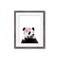 Picture of Flower Crown Panda _GroupedProduct_Rectangle_Portrait_Mini_ _GroupedProduct_Rectangle_Portrait_Framed_Matted_