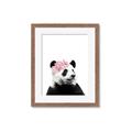 Picture of Flower Crown Panda _GroupedProduct_Rectangle_Portrait_Mini_ _GroupedProduct_Rectangle_Portrait_Framed_Matted_