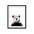 Picture of Flower Crown Panda _GroupedProduct_Rectangle_Portrait_Mini_ _GroupedProduct_Rectangle_Portrait_Framed_Matted_