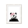 Picture of Flower Crown Panda _GroupedProduct_Rectangle_Portrait_Mini_ _GroupedProduct_Rectangle_Portrait_Framed_Matted_