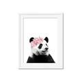 Picture of Flower Crown Panda _GroupedProduct_Rectangle_Portrait_Mini_ _GroupedProduct_Rectangle_Portrait_Framed_Matted_