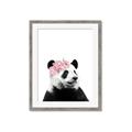 Picture of Flower Crown Panda _GroupedProduct_Rectangle_Portrait_Mini_ _GroupedProduct_Rectangle_Portrait_Framed_Matted_