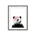Picture of Flower Crown Panda _GroupedProduct_Rectangle_Portrait_Mini_ _GroupedProduct_Rectangle_Portrait_Framed_Matted_