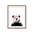 Picture of Flower Crown Panda _GroupedProduct_Rectangle_Portrait_Mini_ _GroupedProduct_Rectangle_Portrait_Framed_Matted_